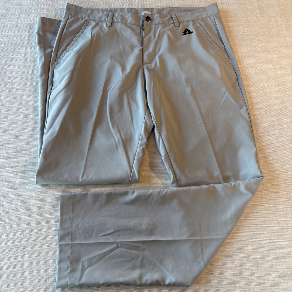 Adidas Ultimate365 Mens Golf Pants Grey 34x32 Performance Stretch DM3080